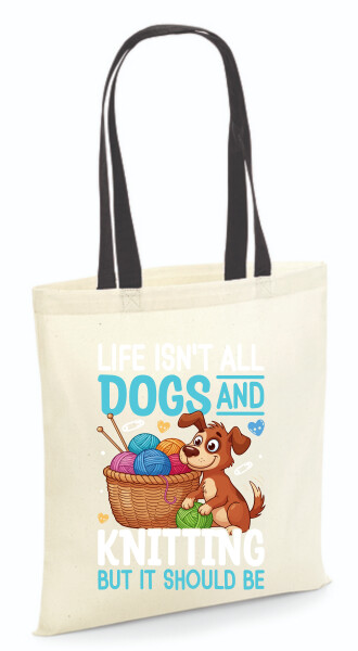 Vászontáska - színes fülű 