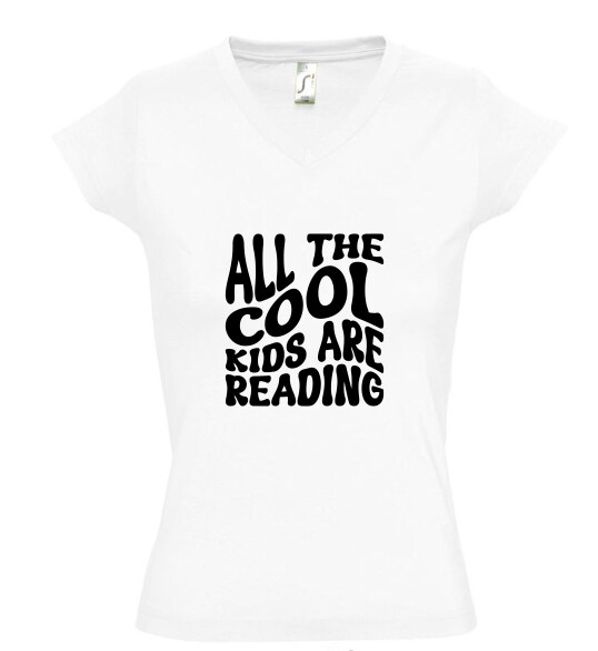 Női V nyakú póló