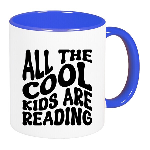 Színes fülű és belsejű bögre