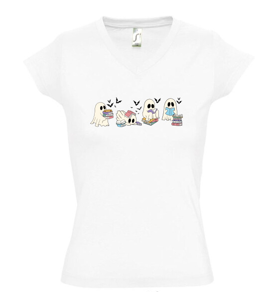 Női V nyakú póló