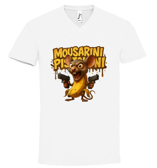 Unisex V nyakú póló