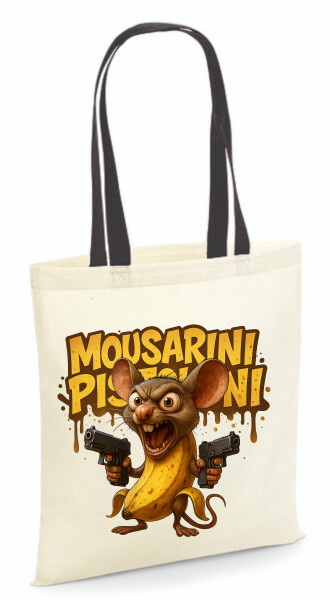 Vászontáska - színes fülű 