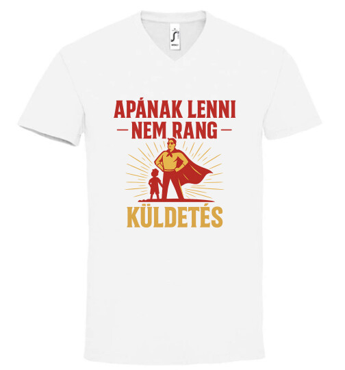 Unisex V nyakú póló