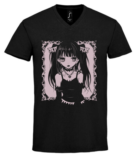 Unisex V nyakú póló