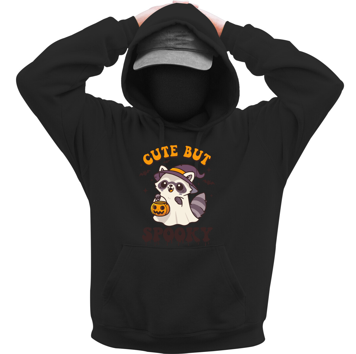 Kapucnis belebújós pulóver