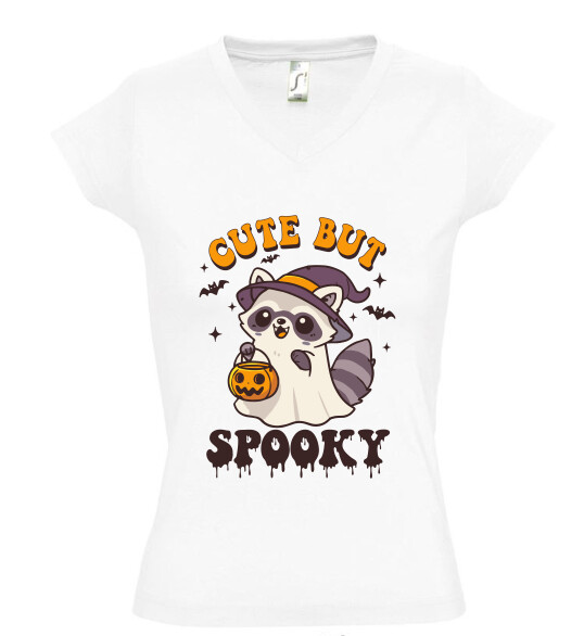 Női V nyakú póló