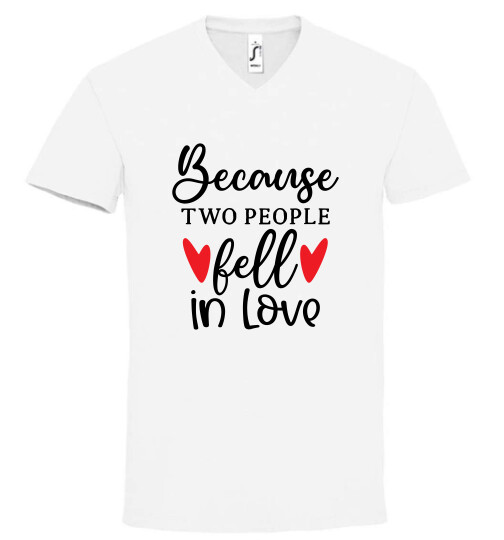 Unisex V nyakú póló