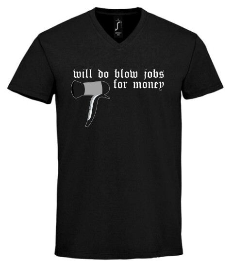 Unisex V nyakú póló