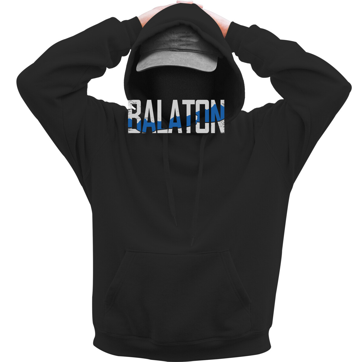 Kapucnis belebújós pulóver