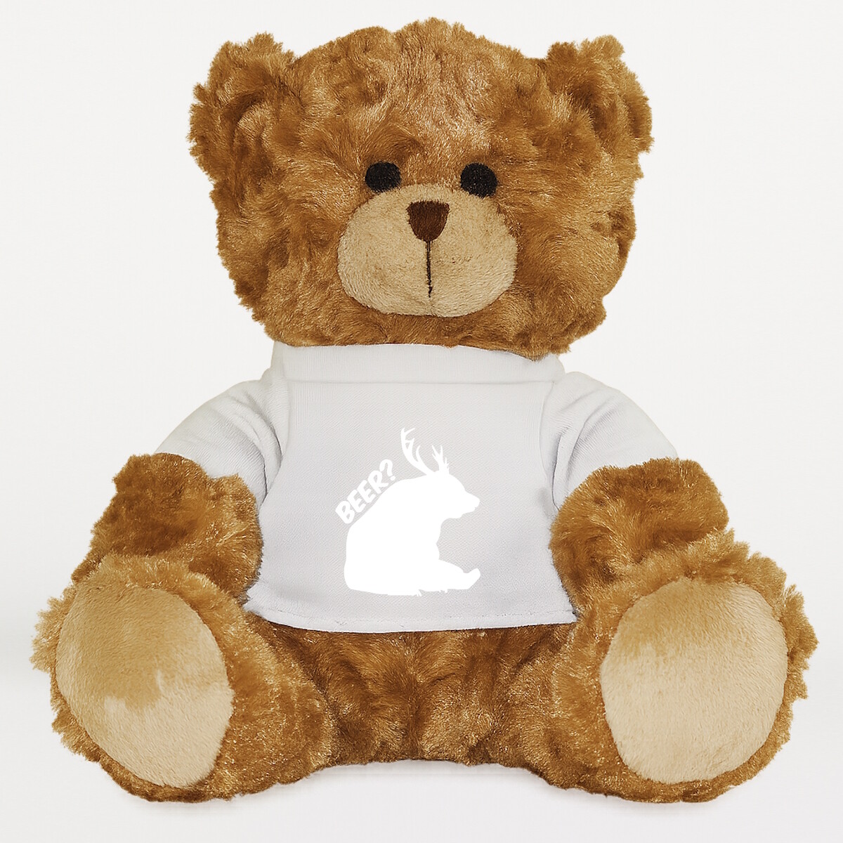 Plüssmaci egyedi pólóval