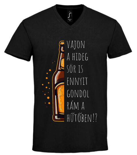 Unisex V nyakú póló