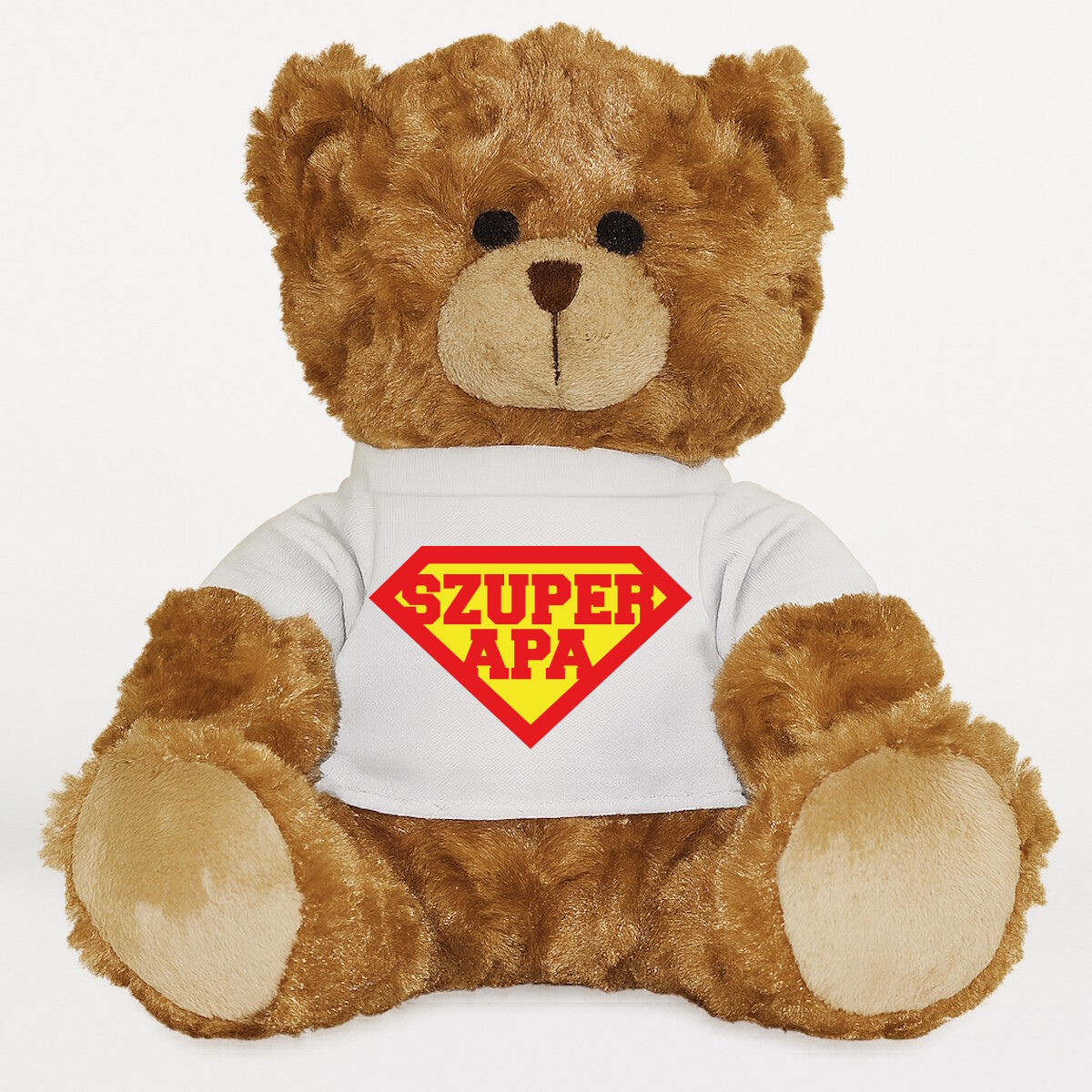 Plüssmaci egyedi pólóval