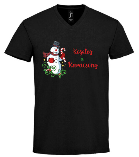 Unisex V nyakú póló