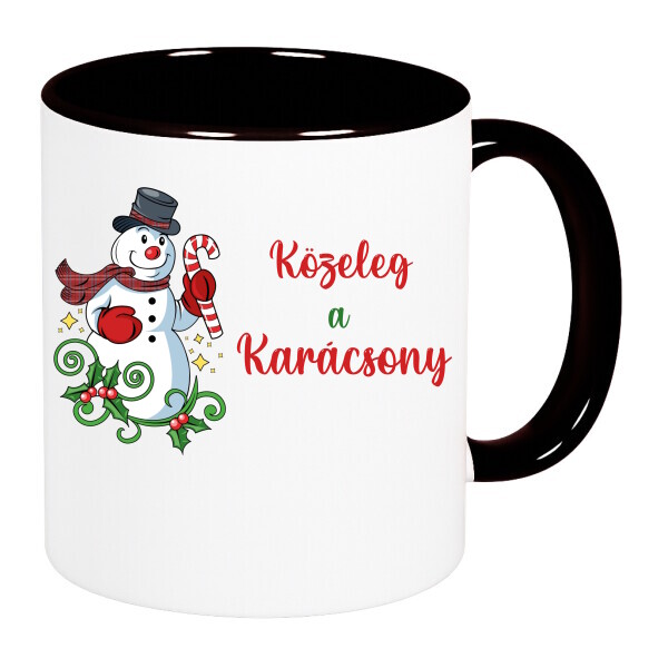 Színes fülű és belsejű bögre