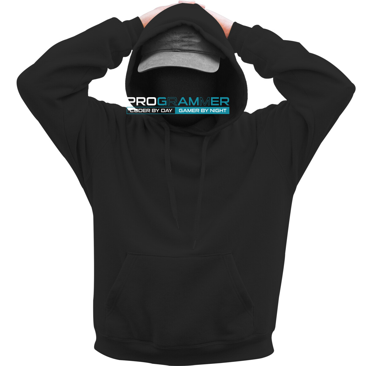 Kapucnis belebújós pulóver