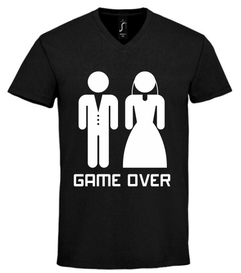 Unisex V nyakú póló