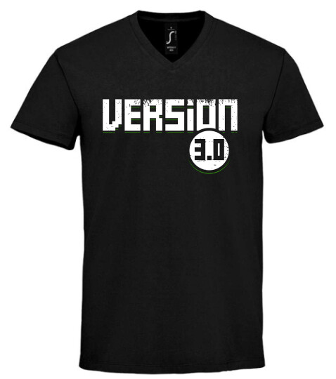 Unisex V nyakú póló