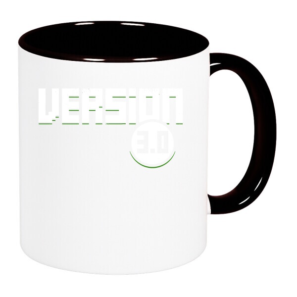 Színes fülű és belsejű bögre