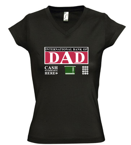 Női V nyakú póló