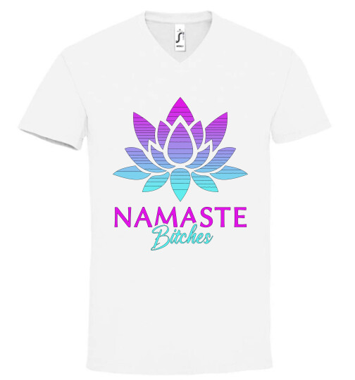 Unisex V nyakú póló