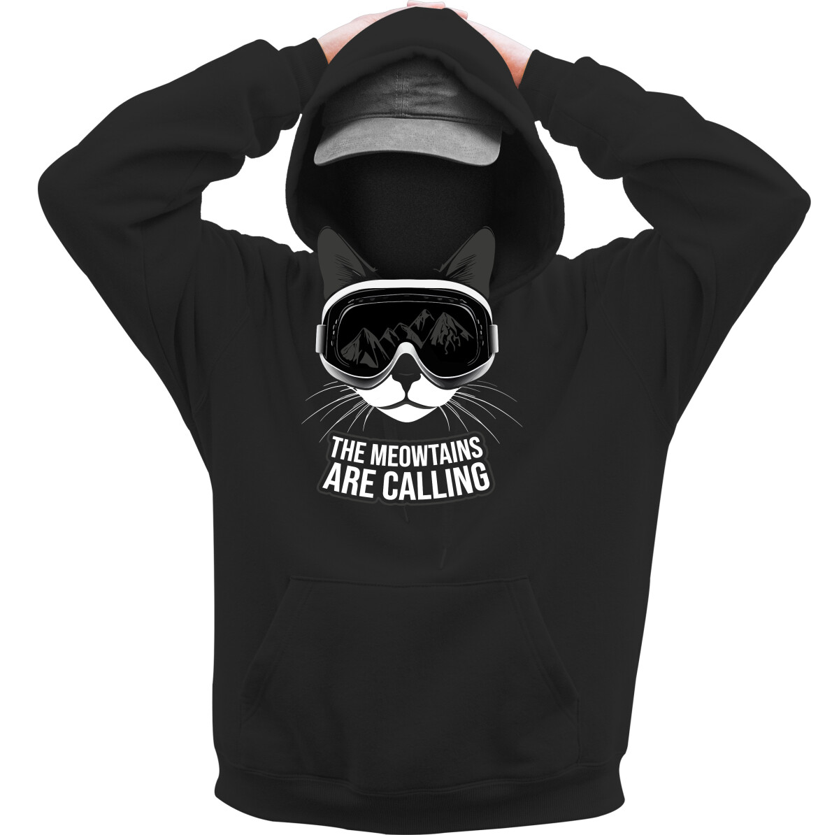 Kapucnis belebújós pulóver