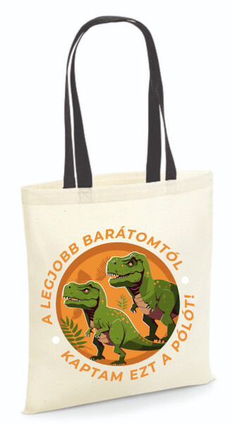 Vászontáska - színes fülű 