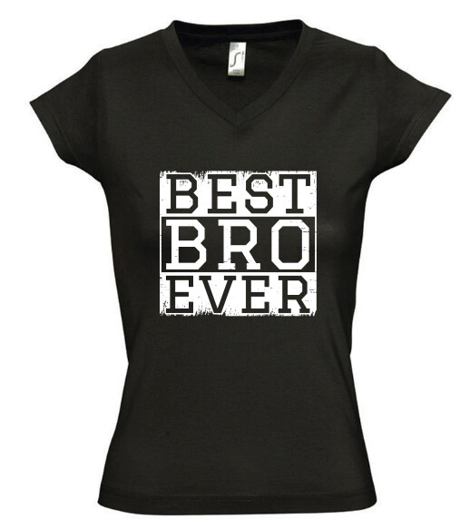 Női V nyakú póló