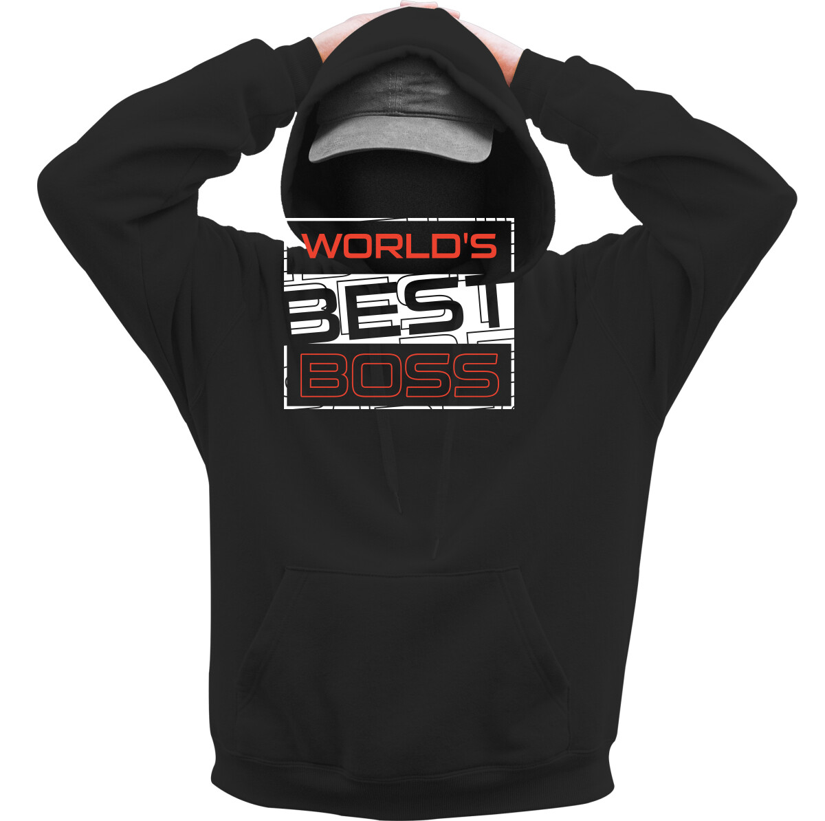 Kapucnis belebújós pulóver