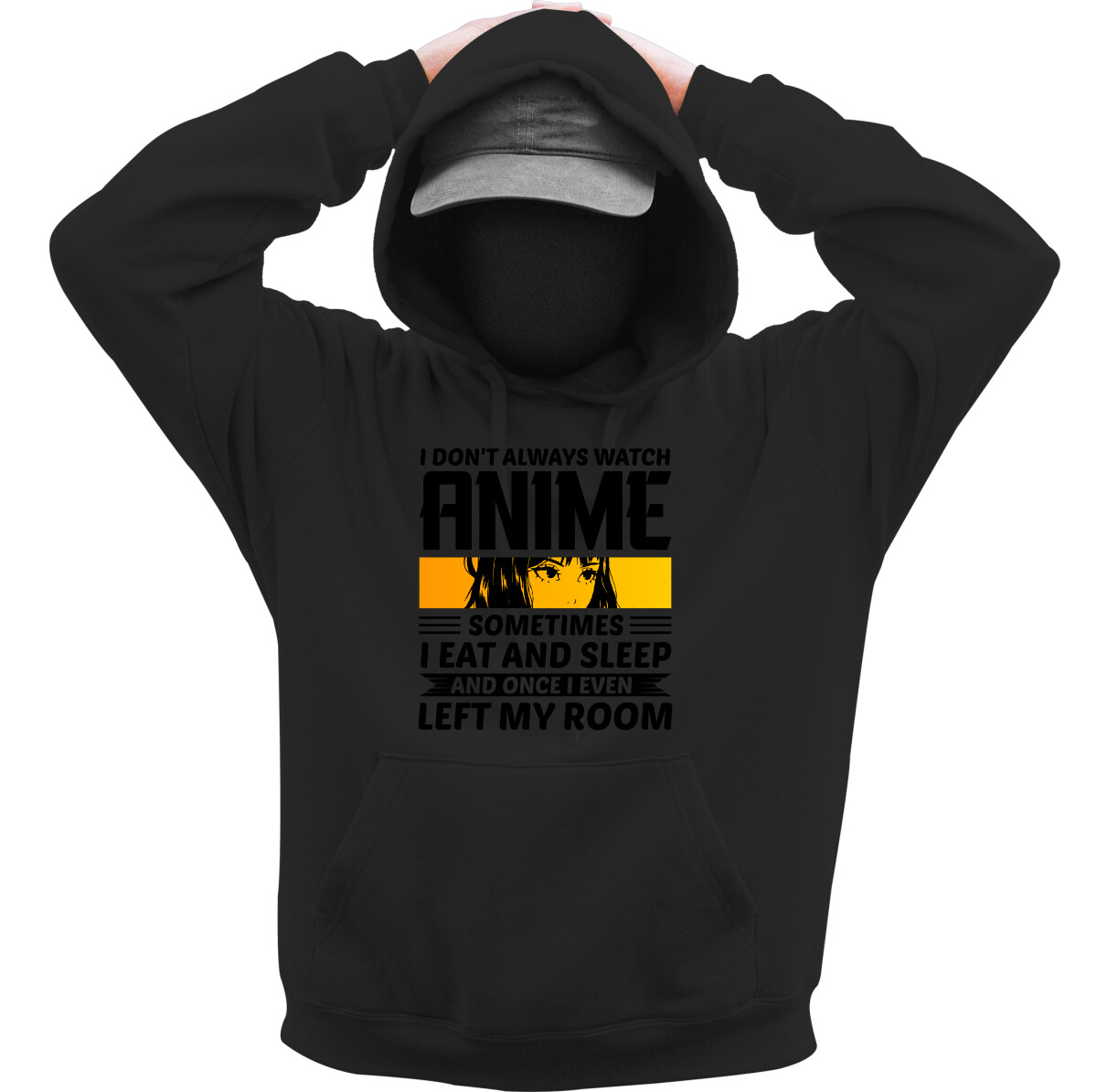 Kapucnis belebújós pulóver