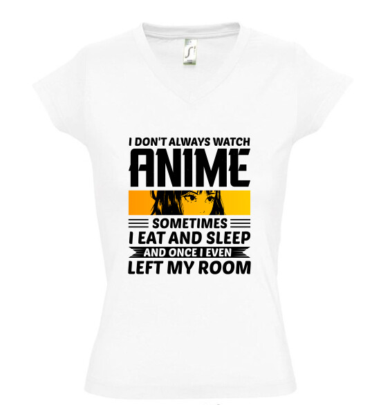 Női V nyakú póló