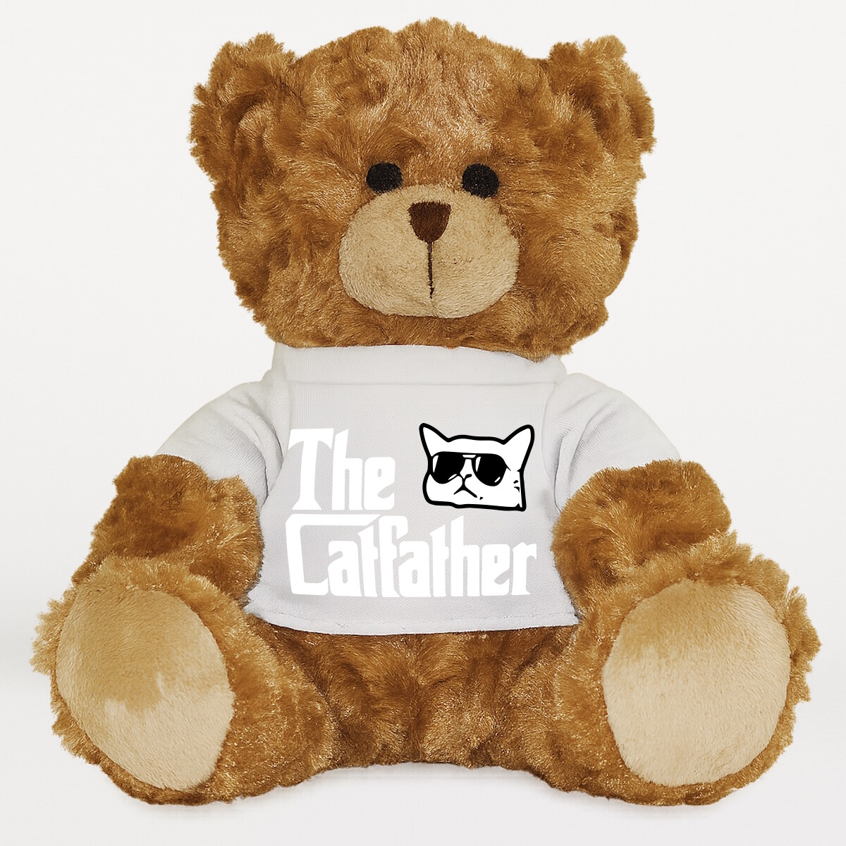 Plüssmaci egyedi pólóval