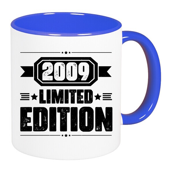 Színes fülű és belsejű bögre