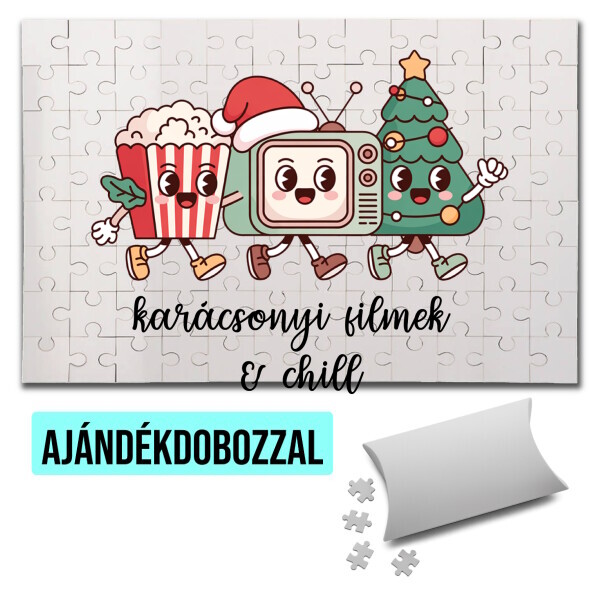 Puzzle - kirakó ajándékdobozzal