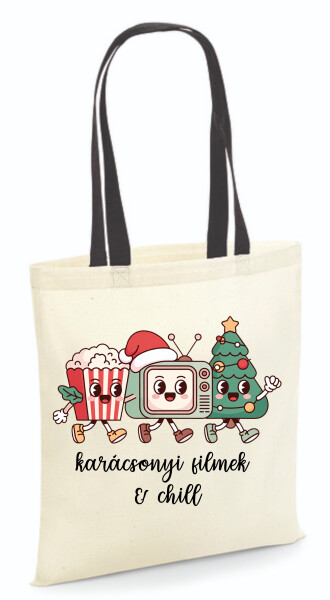 Vászontáska - színes fülű 