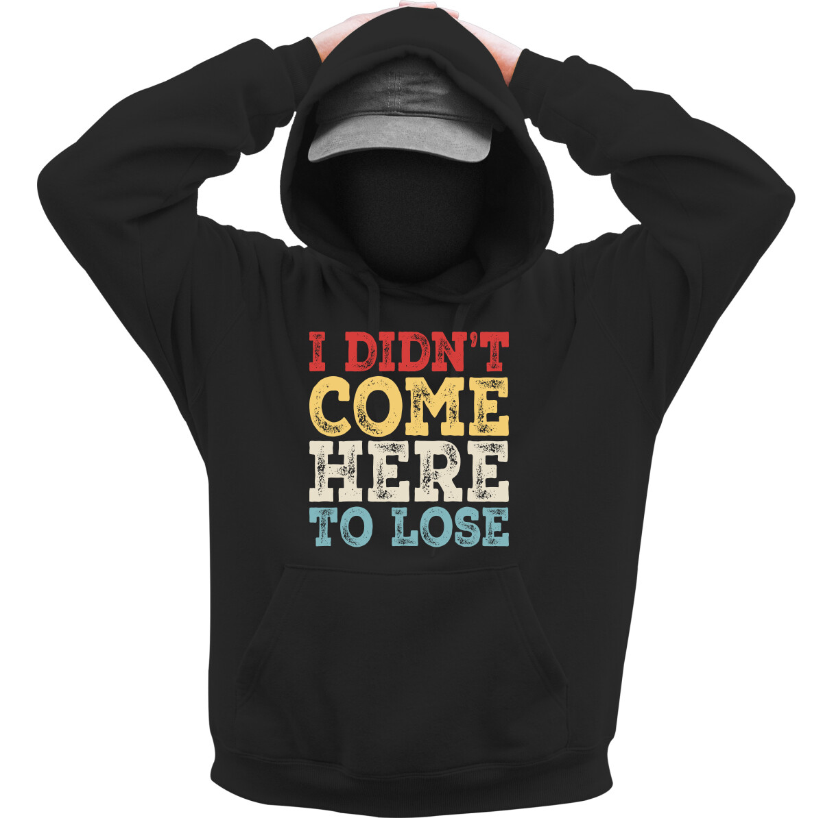 Kapucnis belebújós pulóver