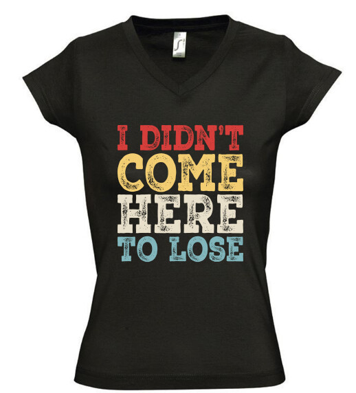 Női V nyakú póló