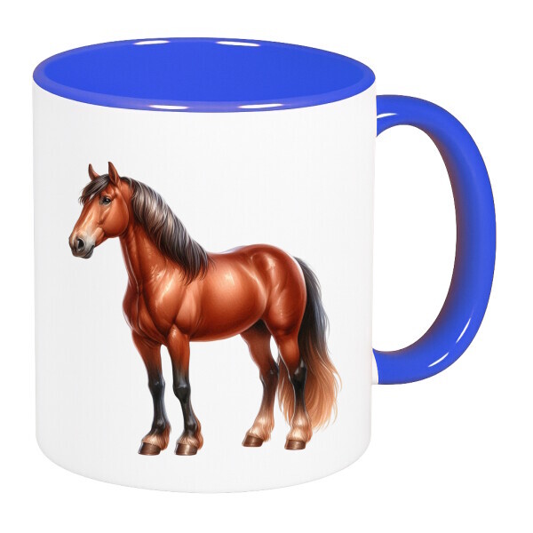 Színes fülű és belsejű bögre