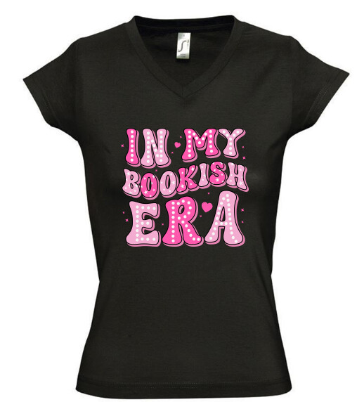 Női V nyakú póló