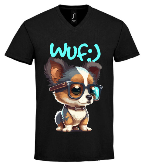 Unisex V nyakú póló