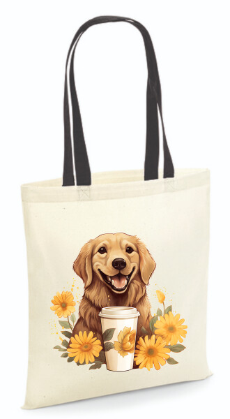 Vászontáska - színes fülű 