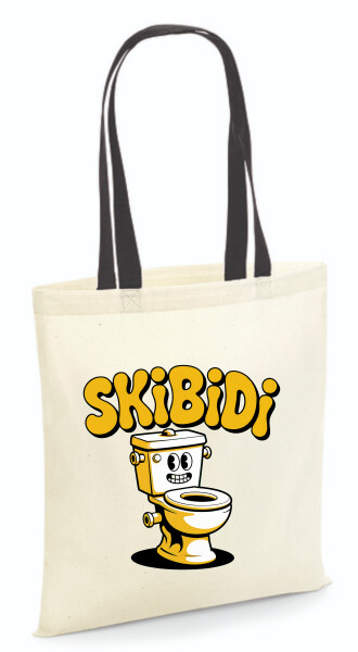 Vászontáska - színes fülű 