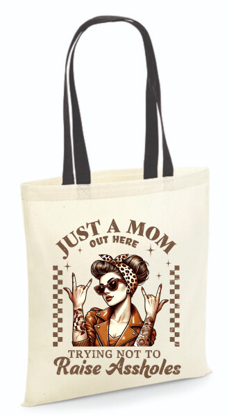 Vászontáska - színes fülű 