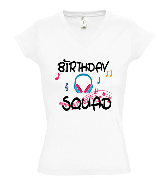 Női V nyakú póló