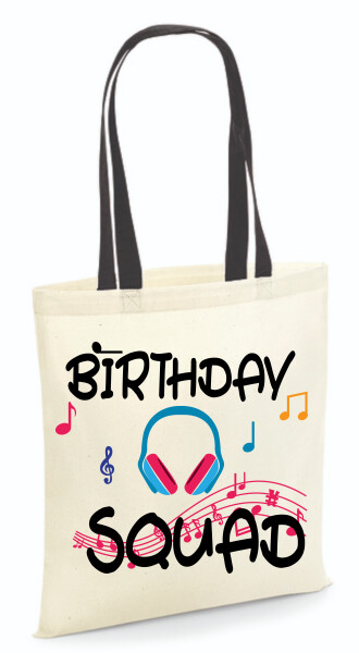 Vászontáska - színes fülű 