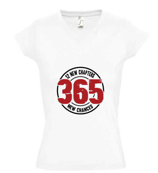 Női V nyakú póló