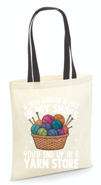 Vászontáska - színes fülű 