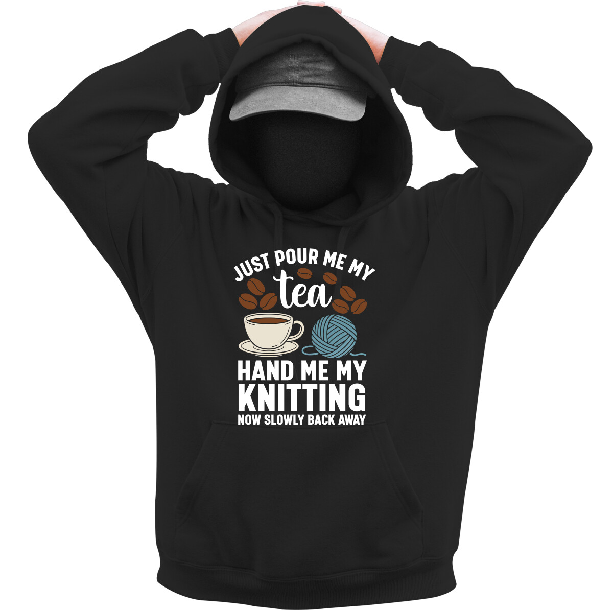 Kapucnis belebújós pulóver