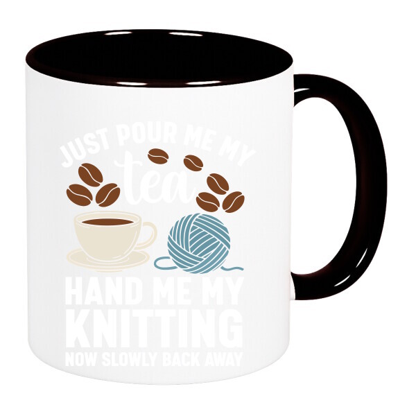 Színes fülű és belsejű bögre