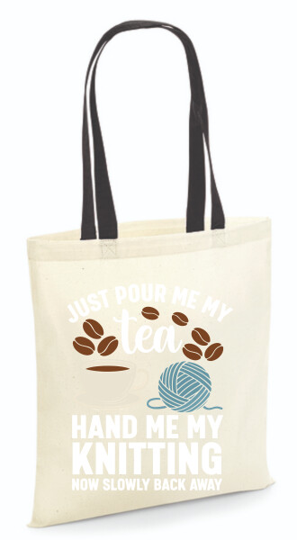 Vászontáska - színes fülű 