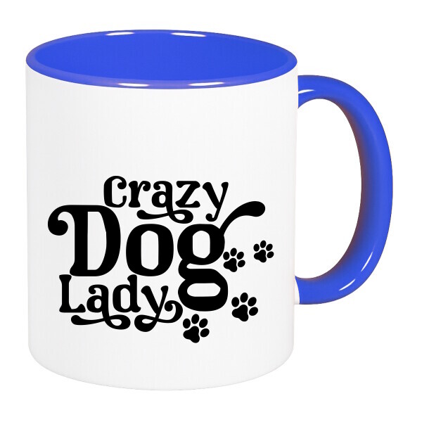 Színes fülű és belsejű bögre